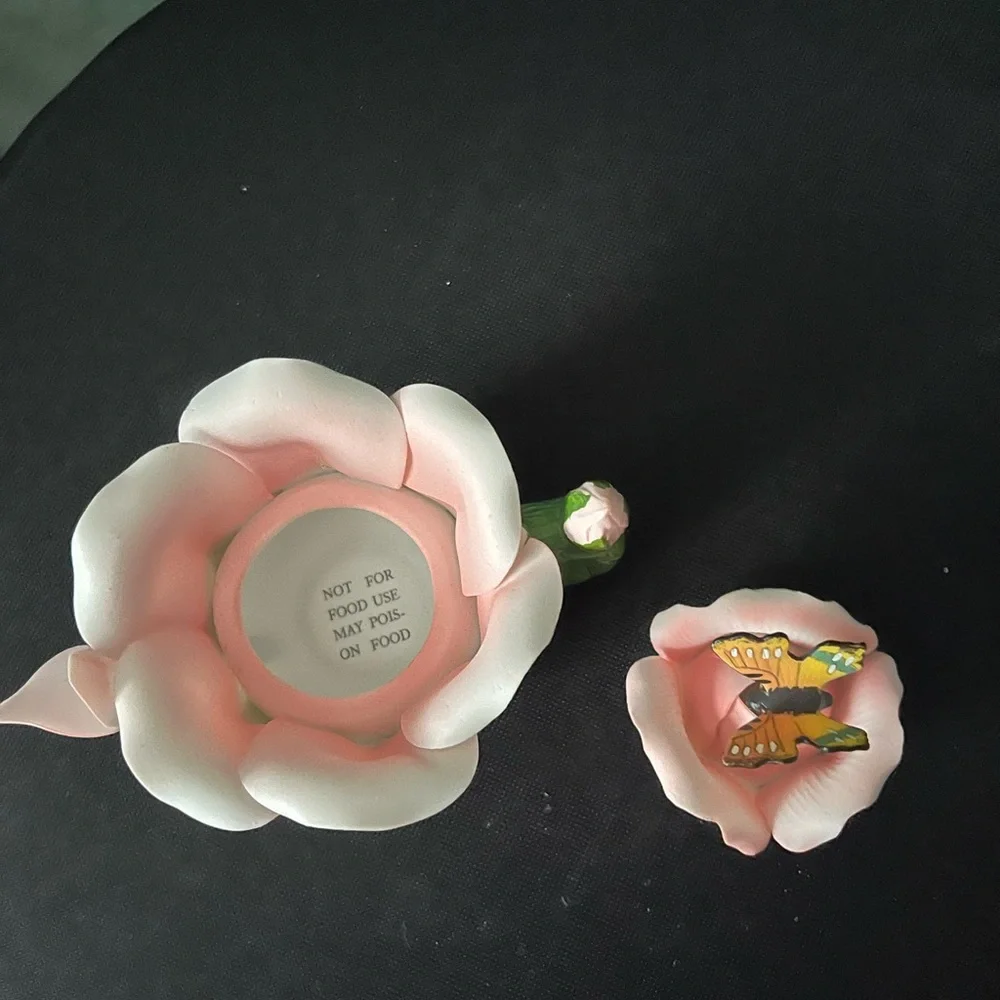 Decorative butterfly tea kettle